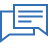Icon zwei Sprechblasen