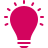 Pinke Glühbirne